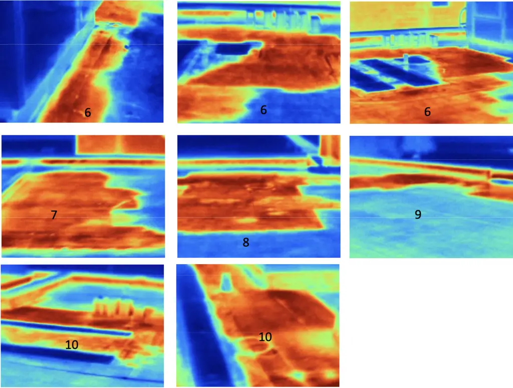 effingham il school epdm and acrylic roof coating thermography
