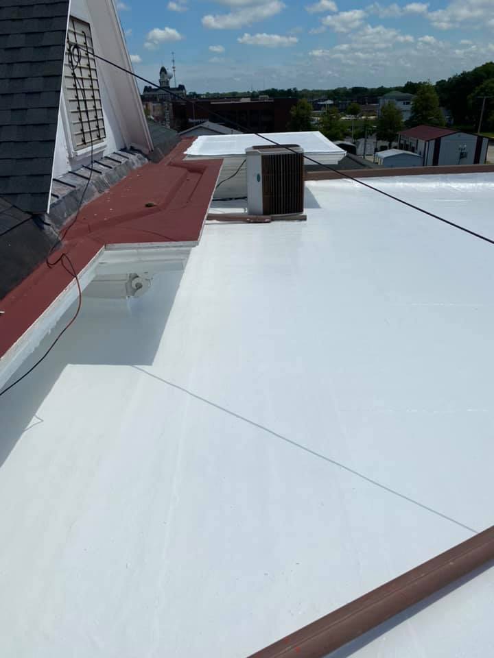 Silicone Coating Roof Repair in Shelbyville IL1