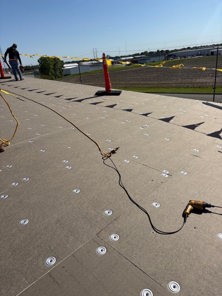 Over 1,000 Sq Ft Flute Fill Roof Installation in Effingham, IL 69 1000 Sq Ft Flute Fill Roof Installation in Effingham IL12