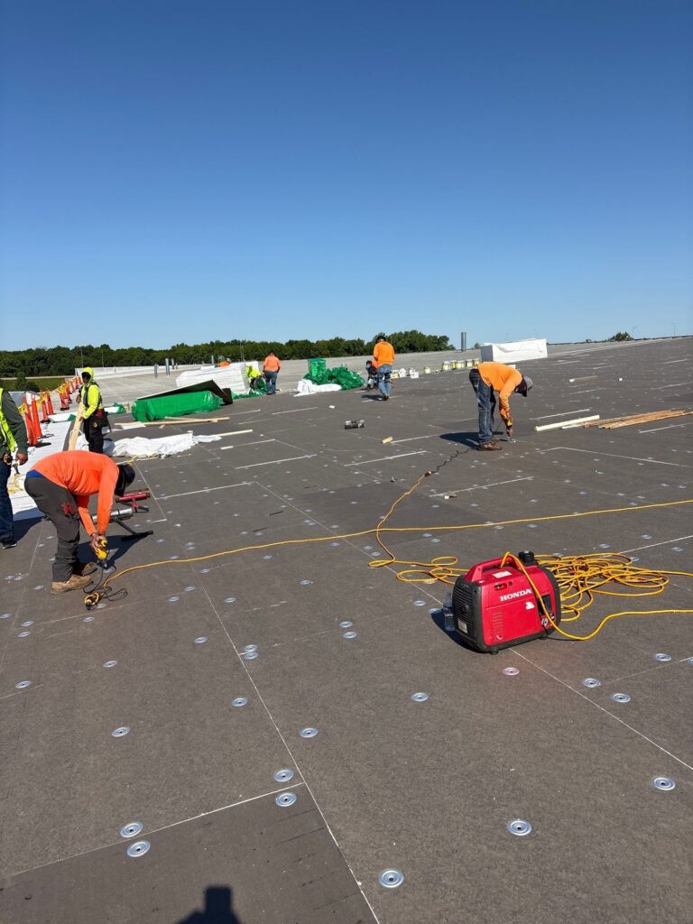 Over 1,000 Sq Ft Flute Fill Roof Installation in Effingham, IL 70 1000 Sq Ft Flute Fill Roof Installation in Effingham IL13