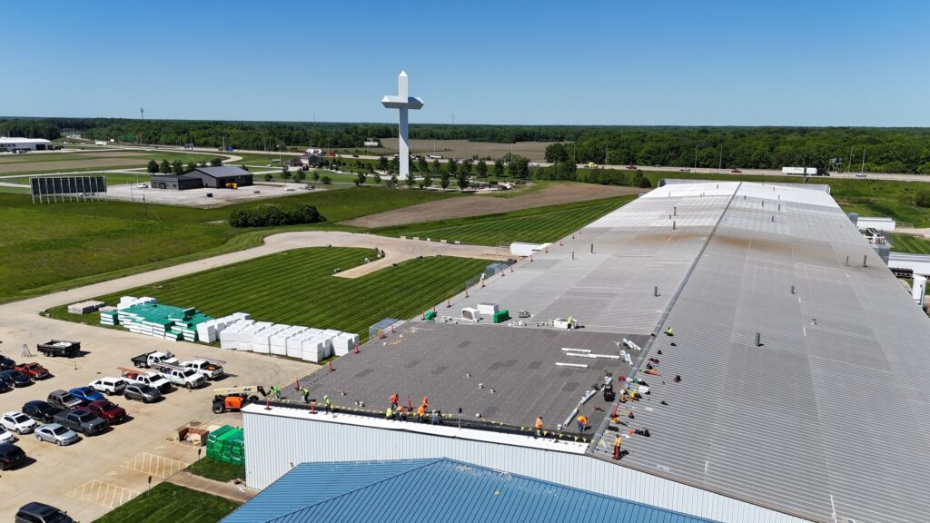 Over 1,000 Sq Ft Flute Fill Roof Installation in Effingham, IL 68 1000 Sq Ft Flute Fill Roof Installation in Effingham IL16