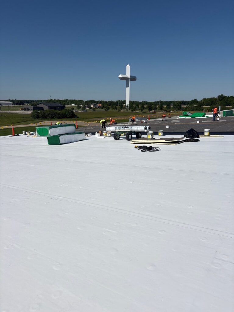 Over 1,000 Sq Ft Flute Fill Roof Installation in Effingham, IL 21 1000 Sq Ft Flute Fill Roof Installation in Effingham IL22