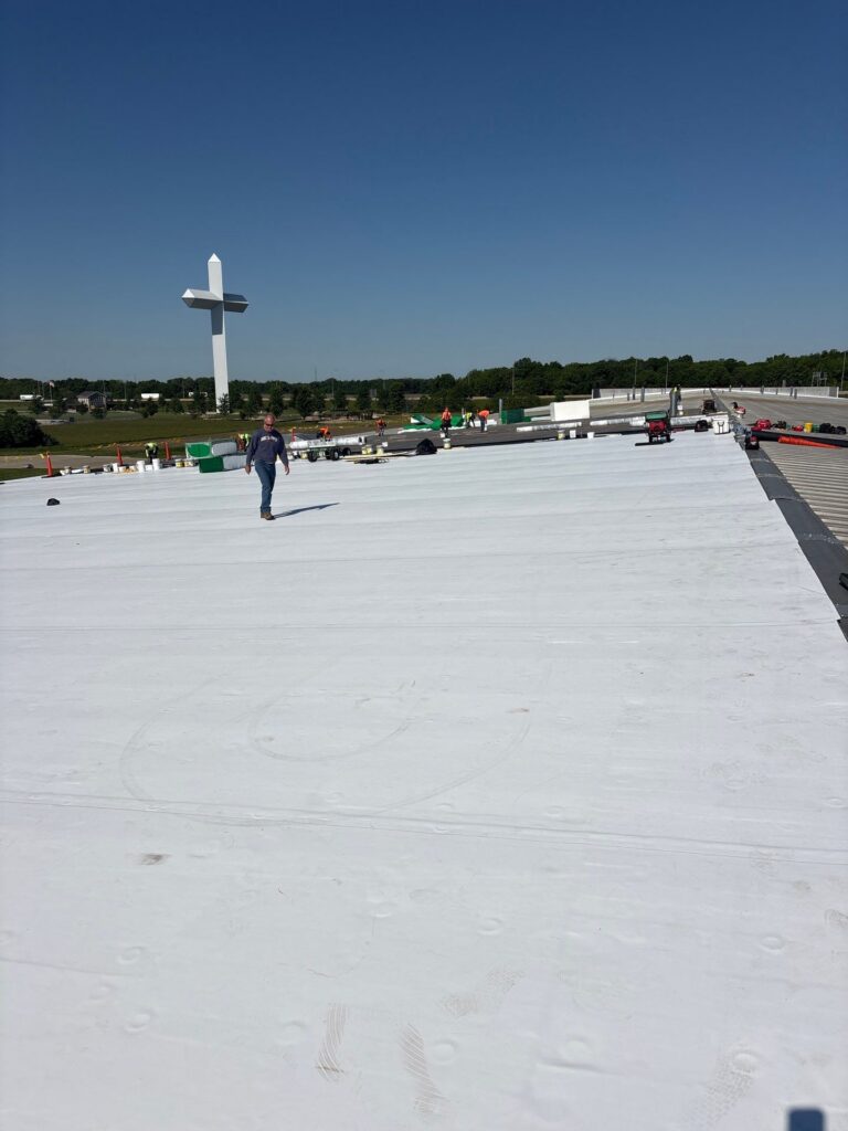 Over 1,000 Sq Ft Flute Fill Roof Installation in Effingham, IL 22 1000 Sq Ft Flute Fill Roof Installation in Effingham IL23