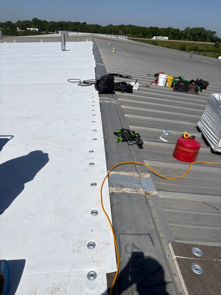 Over 1,000 Sq Ft Flute Fill Roof Installation in Effingham, IL 61 1000 Sq Ft Flute Fill Roof Installation in Effingham IL28