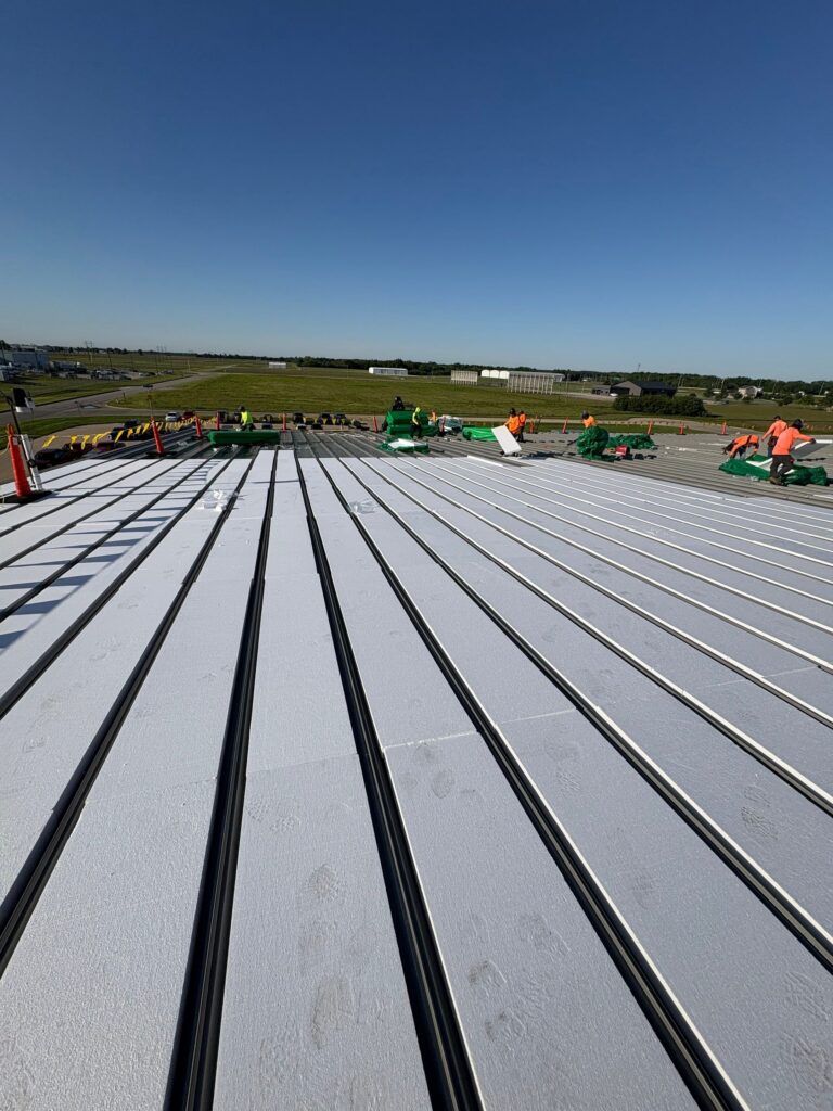 Over 1,000 Sq Ft Flute Fill Roof Installation in Effingham, IL 24 1000 Sq Ft Flute Fill Roof Installation in Effingham IL3