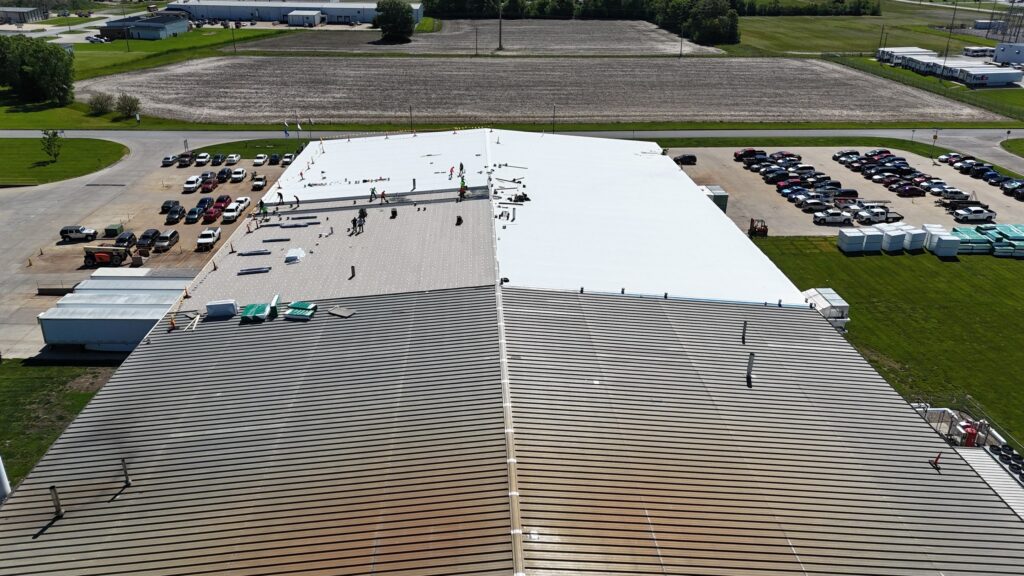 Over 1,000 Sq Ft Flute Fill Roof Installation in Effingham, IL 18 1000 Sq Ft Flute Fill Roof Installation in Effingham IL34