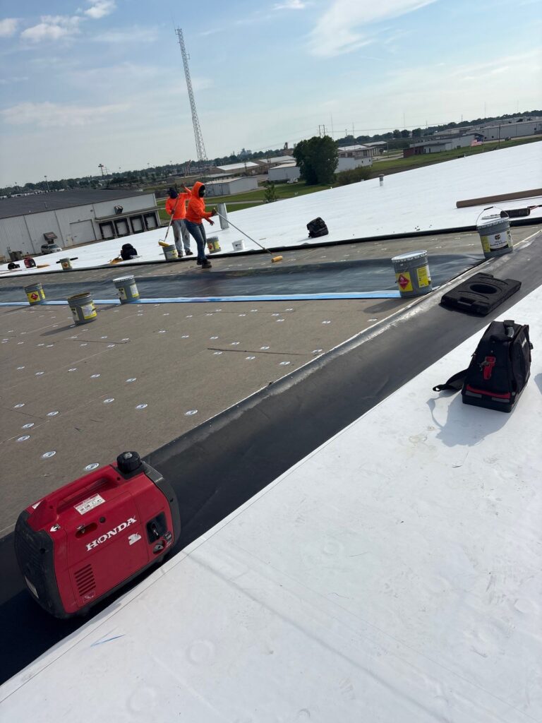 Over 1,000 Sq Ft Flute Fill Roof Installation in Effingham, IL 38 1000 Sq Ft Flute Fill Roof Installation in Effingham IL43