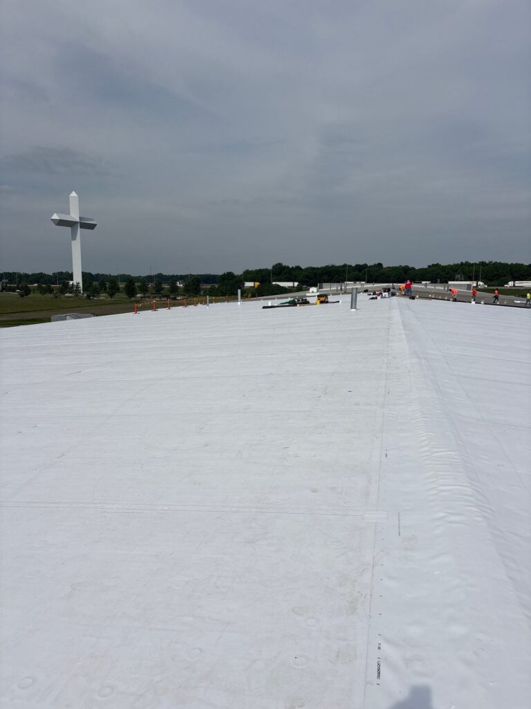 Over 1,000 Sq Ft Flute Fill Roof Installation in Effingham, IL 42 1000 Sq Ft Flute Fill Roof Installation in Effingham IL45