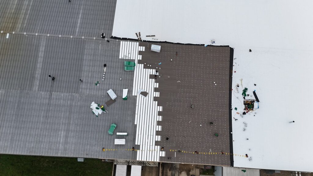 Over 1,000 Sq Ft Flute Fill Roof Installation in Effingham, IL 45 1000 Sq Ft Flute Fill Roof Installation in Effingham IL53