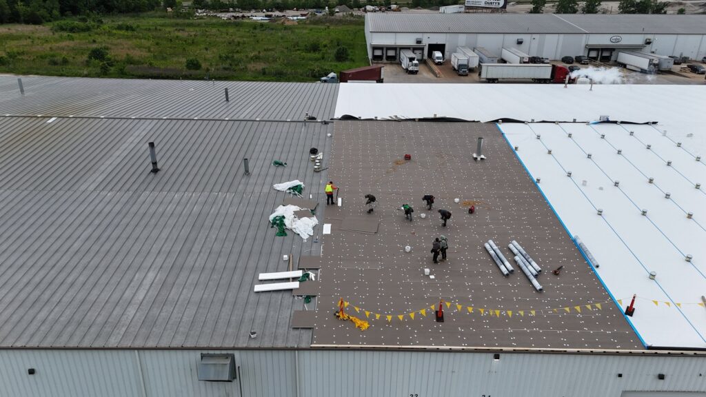 Over 1,000 Sq Ft Flute Fill Roof Installation in Effingham, IL 37 1000 Sq Ft Flute Fill Roof Installation in Effingham IL57