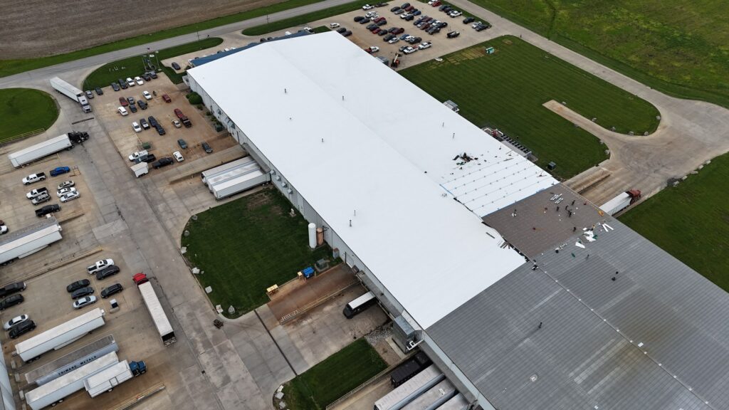 Over 1,000 Sq Ft Flute Fill Roof Installation in Effingham, IL 56 1000 Sq Ft Flute Fill Roof Installation in Effingham IL58