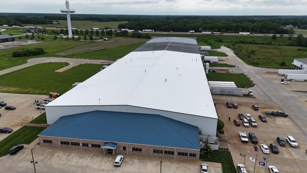 Over 1,000 Sq Ft Flute Fill Roof Installation in Effingham, IL 52 1000 Sq Ft Flute Fill Roof Installation in Effingham IL61