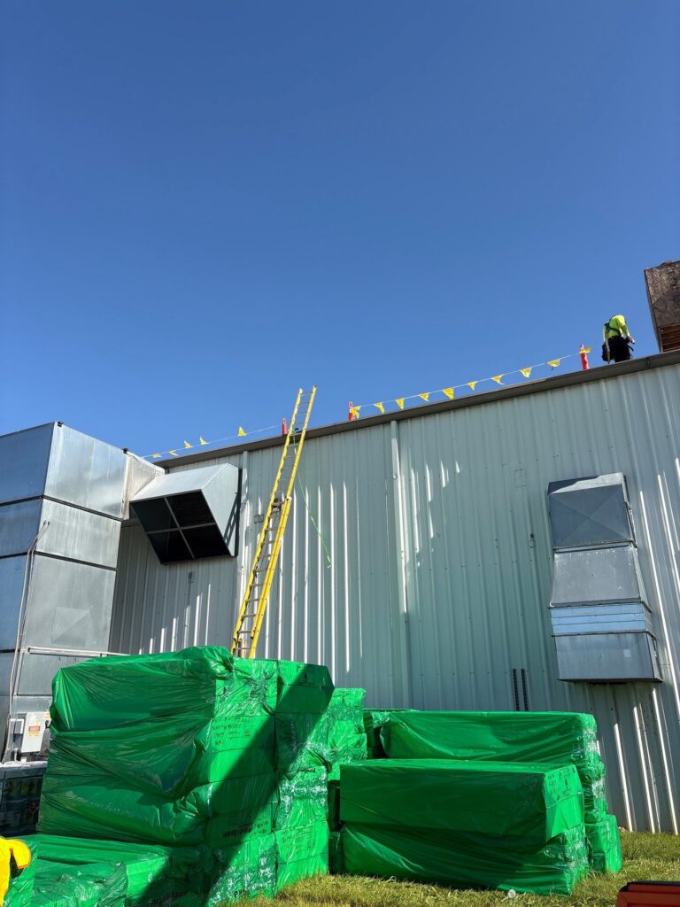 Over 1,000 Sq Ft Flute Fill Roof Installation in Effingham, IL 59 1000 Sq Ft Flute Fill Roof Installation in Effingham IL67