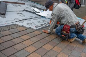 Installing drip edge flashing and underlayment