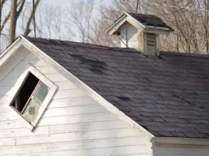 roof leak in a home