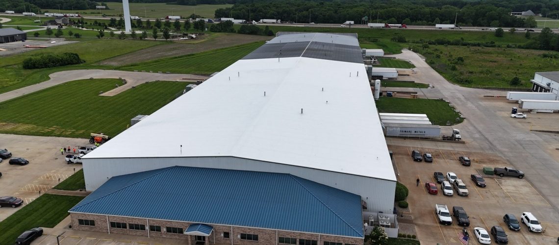 1,000 Sq Ft Flute Fill Roof Installation in Effingham, IL61